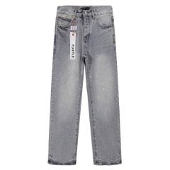 [Hot] 1:1 PURPLE BRΑND Rhinestone Straight Denim Jeans