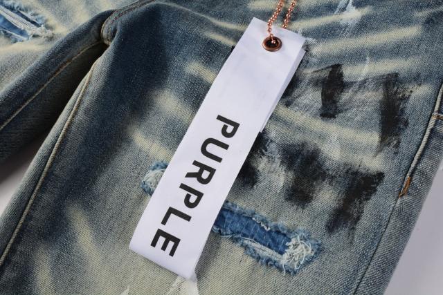 1:1 PURPLE BRΑND Rust Wash Splatter Distressed Skinny Fits Jeans