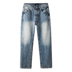 [Hot] 1:1 PURPLE BRΑND Rhinestone Straight Denim Jeans