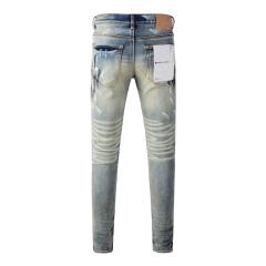 1:1 PURPLE BRΑND Rust Wash Splatter Distressed Skinny Fits Jeans