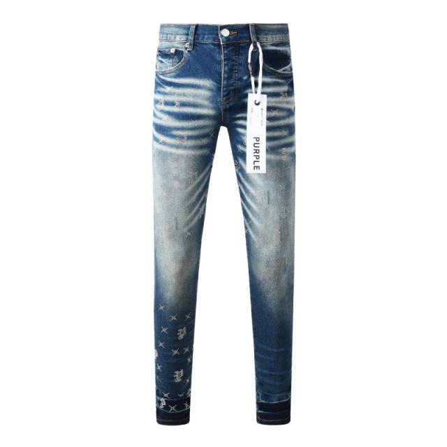 1:1 PURPLE BRΑND Monogram Denim Jeans