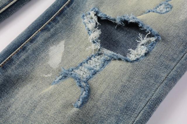 1:1 PURPLE BRΑND Rust Wash Splatter Distressed Skinny Fits Jeans