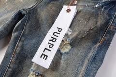 1:1 PURPLE BRΑND Rust Wash Splatter Distressed Skinny Fits Jeans