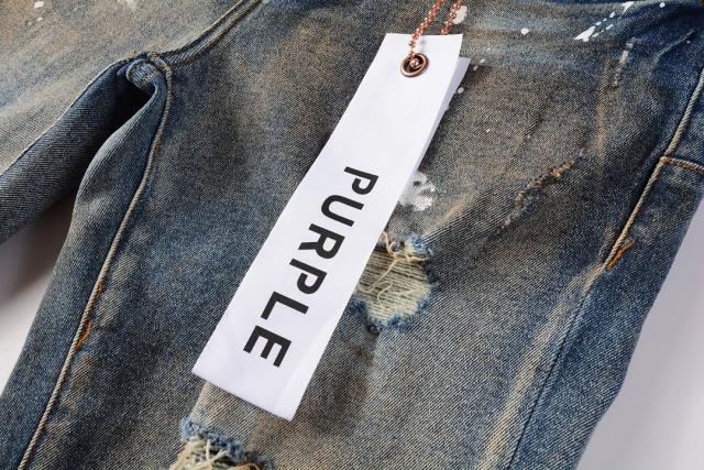 1:1 PURPLE BRΑND Rust Wash Splatter Distressed Skinny Fits Jeans