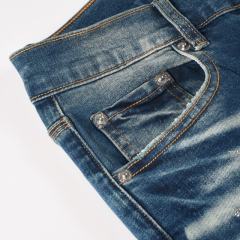 1:1 PURPLE BRΑND Monogram Denim Jeans