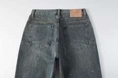 [Hot] 1:1 PURPLE BRΑND Rhinestone Straight Denim Jeans