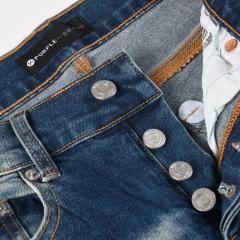 1:1 PURPLE BRΑND Monogram Denim Jeans