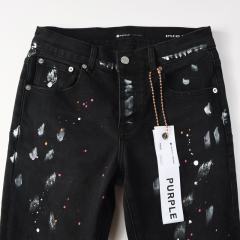 1:1 PURPLE BRΑND Splatter Ink Denim Jeans