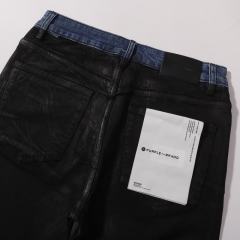 1:1 PURPLE BRΑND Black Wax Vibe Jeans