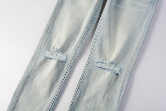 1:1 PURPLE BRΑND Slash Cut Skinny Fits Jeans