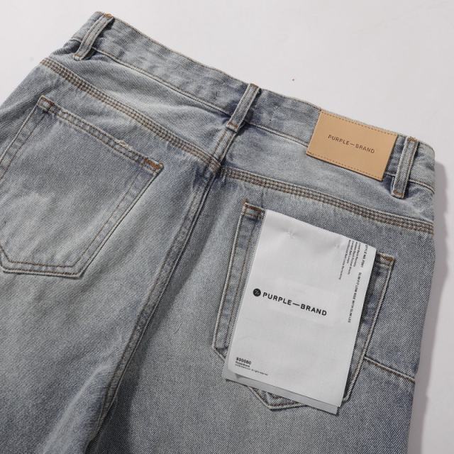 [Hot] 1:1 PURPLE BRΑND Rhinestone Straight Denim Jeans
