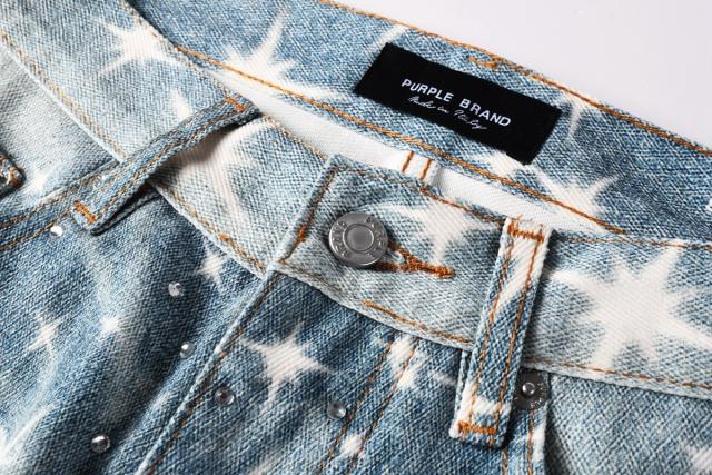 [Hot] 1:1 PURPLE BRΑND Lightning Straight Denim Jeans
