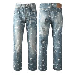 [Hot] 1:1 PURPLE BRΑND Lightning Straight Denim Jeans