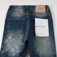 1:1 PURPLE BRΑND Monogram Denim Jeans