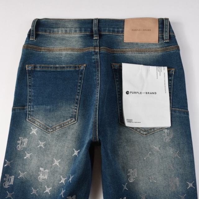 1:1 PURPLE BRΑND Monogram Denim Jeans
