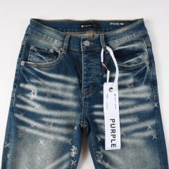 1:1 PURPLE BRΑND Monogram Denim Jeans
