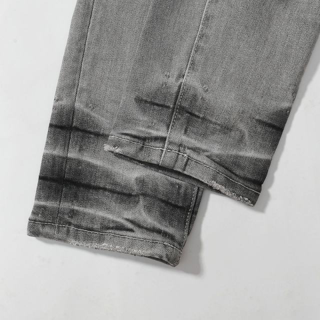 1:1 PURPLE BRΑND Wrinked Was Slim Fits Jeans