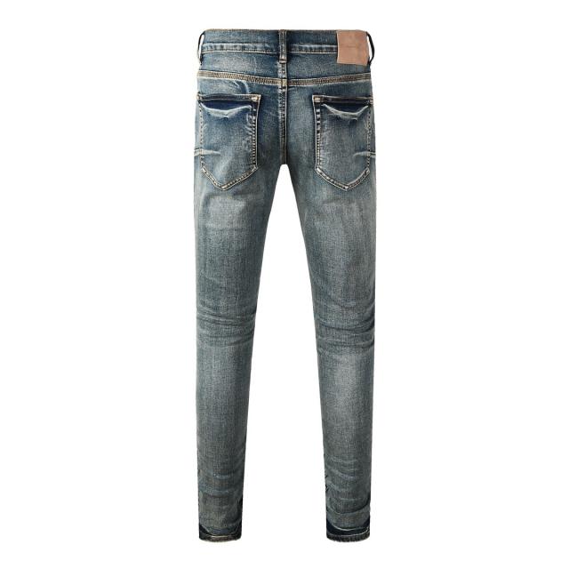 1:1 PURPLE BRΑND Distressed Stitch Skinny Fits Jeans