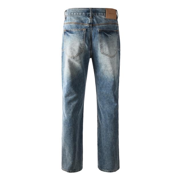 [Hot] 1:1 PURPLE BRΑND Rhinestone Straight Denim Jeans