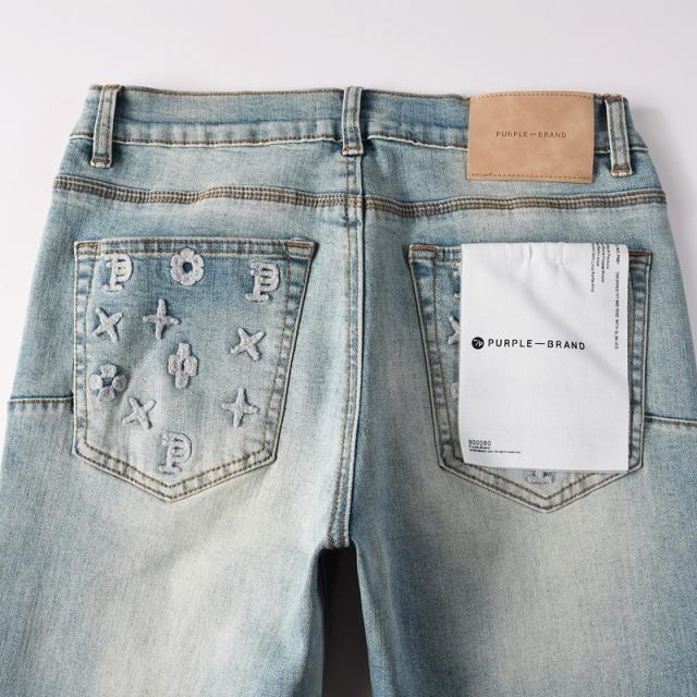 1:1 PURPLE BRΑND Rhinestone Denim Jeans