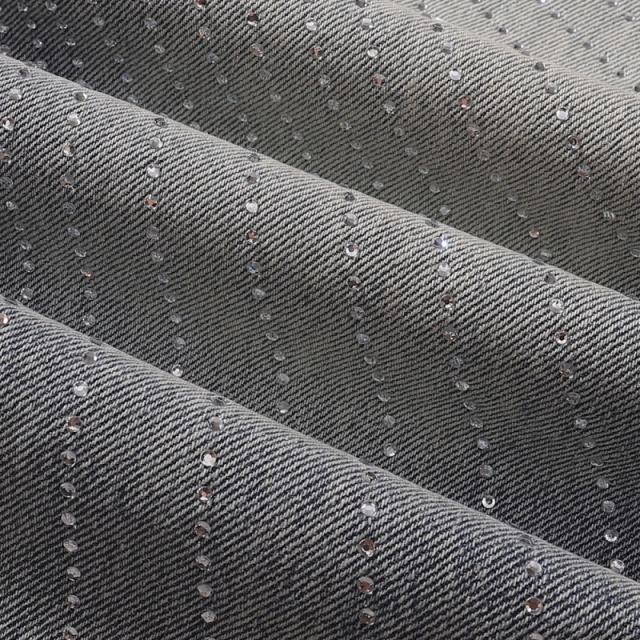 [Hot] 1:1 PURPLE BRΑND Rhinestone Straight Denim Jeans
