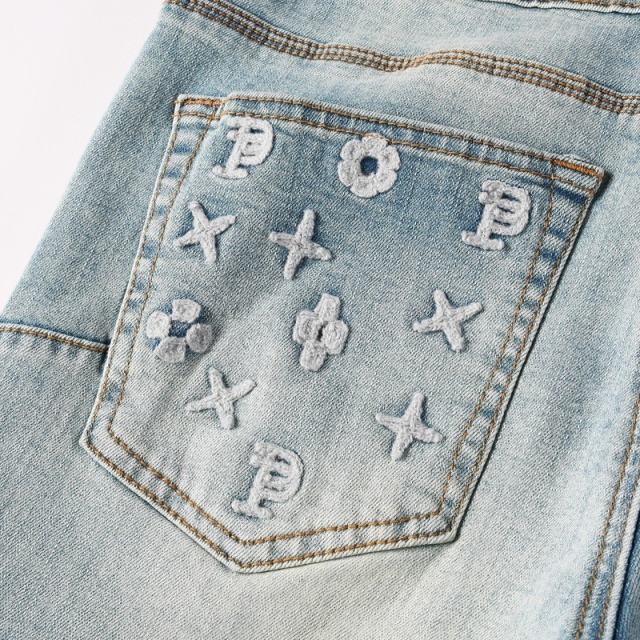 1:1 PURPLE BRΑND Rhinestone Denim Jeans