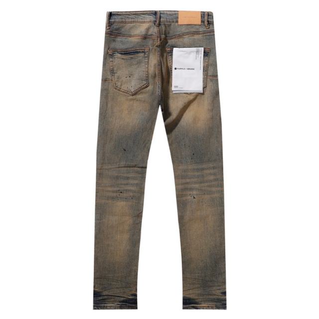 1:1 PURPLE BRΑND Rust Wash Slim Fits Jeans