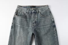 [Hot] 1:1 PURPLE BRΑND Rhinestone Straight Denim Jeans