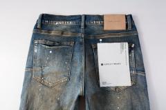 1:1 PURPLE BRΑND Rust Wash Splatter Distressed Skinny Fits Jeans