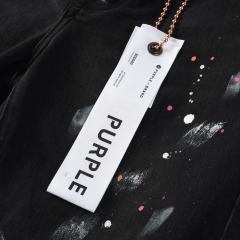 1:1 PURPLE BRΑND Splatter Ink Denim Jeans