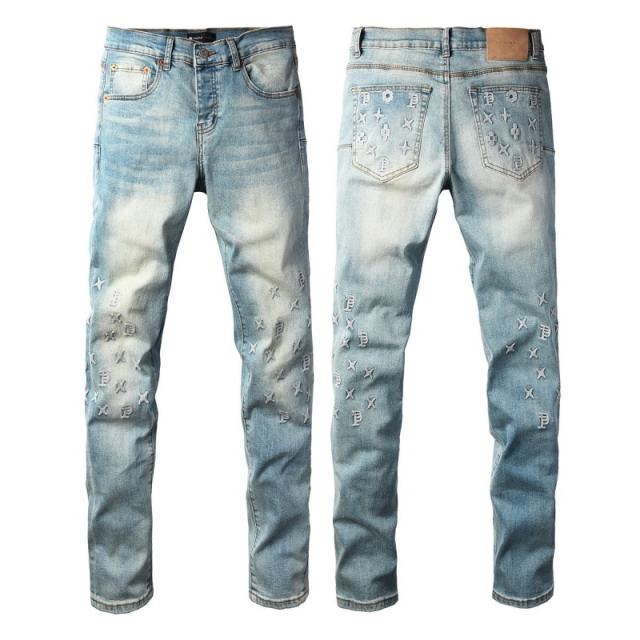 1:1 PURPLE BRΑND Rhinestone Denim Jeans