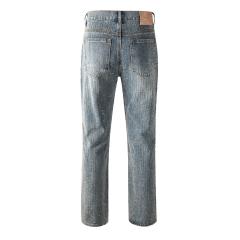 [Hot] 1:1 PURPLE BRΑND Rhinestone Straight Denim Jeans