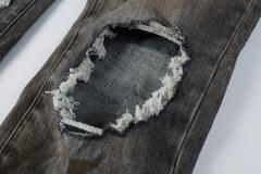 1:1 PURPLE BRΑND rUST Wash Splatter Distressed Skinny Fits Jeans
