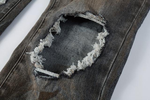 1:1 PURPLE BRΑND rUST Wash Splatter Distressed Skinny Fits Jeans