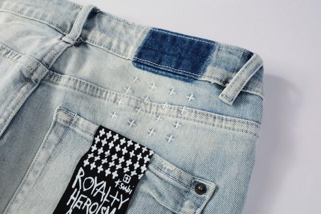 1:1 PURPLE BRΑND Slash Cut Skinny Fits Jeans