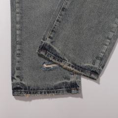 1:1 PURPLE BRΑND Patchwork Straight Denim Jeans