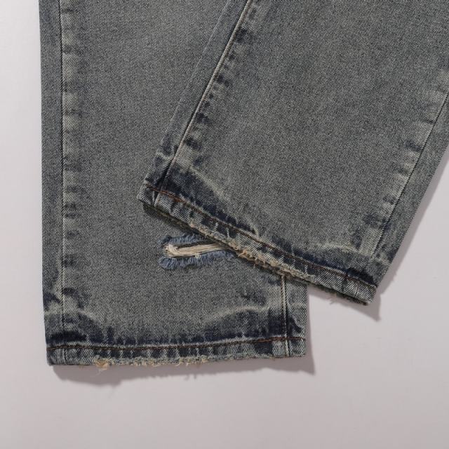 1:1 PURPLE BRΑND Patchwork Straight Denim Jeans