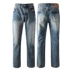 [Hot] 1:1 PURPLE BRΑND Rhinestone Straight Denim Jeans