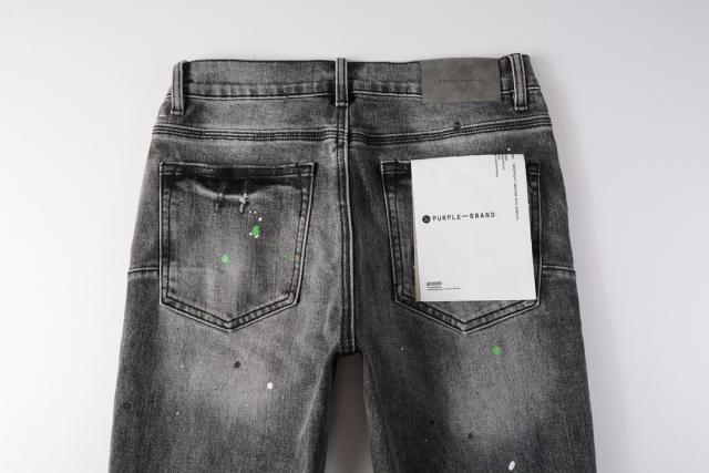 1:1 PURPLE BRΑND rUST Wash Splatter Distressed Skinny Fits Jeans