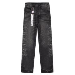 1:1 PURPLE BRΑND Disdressed Straight Jeans
