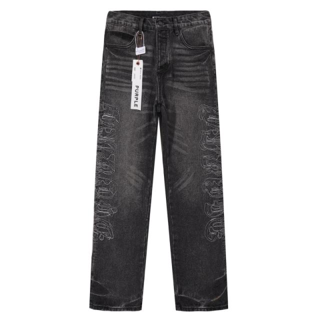1:1 PURPLE BRΑND Disdressed Straight Jeans