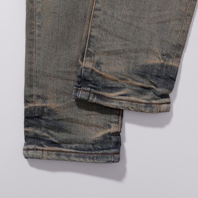 1:1 PURPLE BRΑND Rust Wash Slim Fits Jeans
