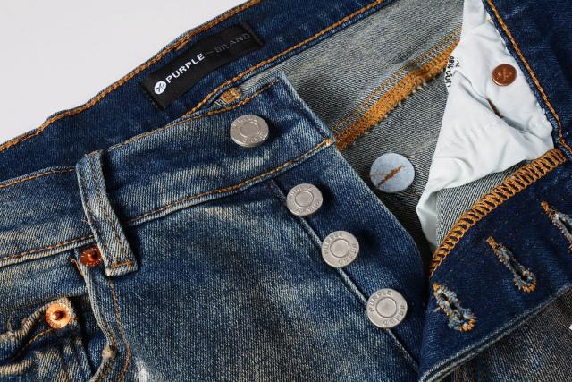 1:1 PURPLE BRΑND Rust Wash Splatter Distressed Skinny Fits Jeans