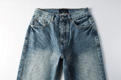 [Hot] 1:1 PURPLE BRΑND Rhinestone Straight Denim Jeans