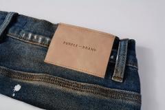1:1 PURPLE BRΑND Rust Wash Splatter Distressed Skinny Fits Jeans