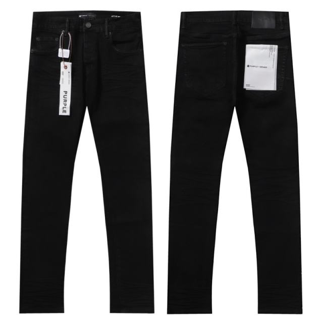 1:1 PURPLE BRΑND Black Straight Jeans