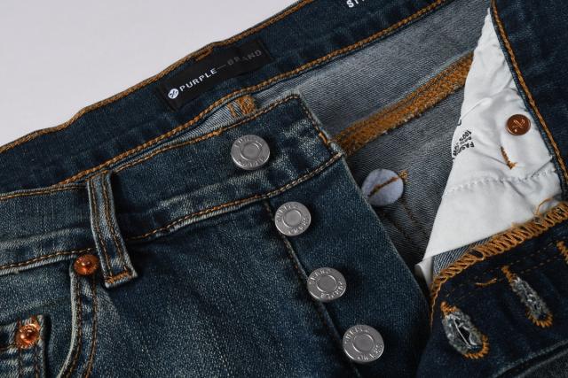 1:1 PURPLE BRΑND Distressed Stitch Skinny Fits Jeans