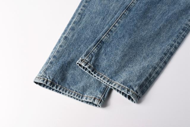 [Hot] 1:1 PURPLE BRΑND Rhinestone Straight Denim Jeans