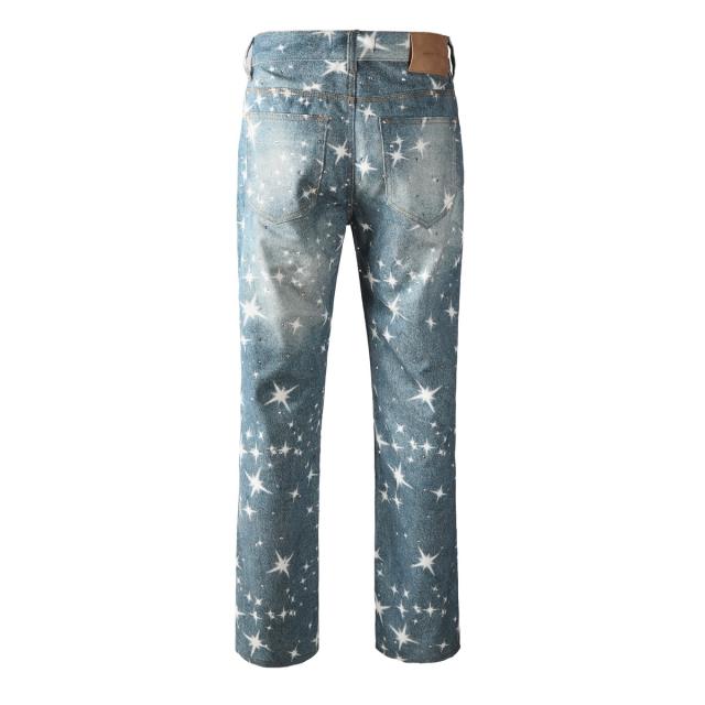 [Hot] 1:1 PURPLE BRΑND Lightning Straight Denim Jeans