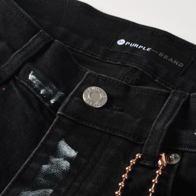 1:1 PURPLE BRΑND Splatter Ink Denim Jeans